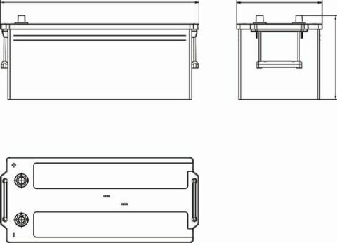 Аккумуляторная батарея 185Ah/1150A (513x223x223/+L/B00) PowerPro