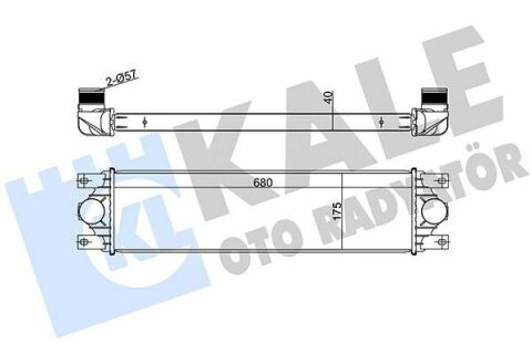 KALE RENAULT Интеркулер Master II,Opel Movano,Nissan 1.9/2.8dCi