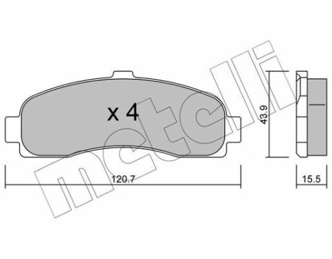 Колодки гальмівні (передні) Nissan Micra 92-03