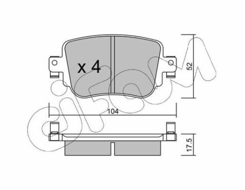 Тормозные колодки зад. Octavia III/Sharan/Audi Q3 12- (TRW)