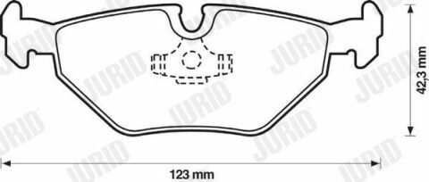 JURID BMW Колодки тормозные задние 5 95-