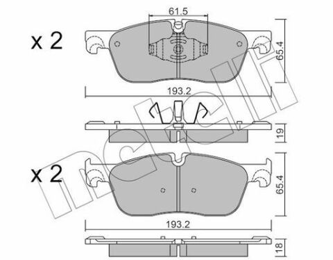 Колодки тормозные (передние) Land Rover Discovery/Range Rover 2.0D 11-