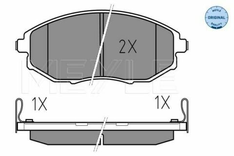 Колодки гальмівні (передні) Chevrolet Epica 2.0-2.5D 05-