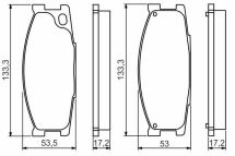 Комплект передніх гальмівних колодок Canter MITSUBISHI