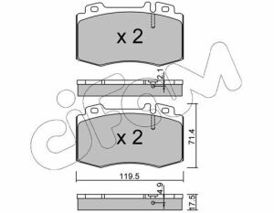 Тормозные колодки пер. MB C32 AMG/E320-500 01-gt;