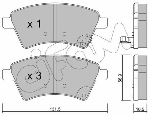 Гальмівні колодки пер. Suzuki SX4 04- Гальмівні колодки пер. Suzuki SX4 04-