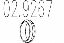 Монтажне кільце вихлопної системи (D (внутр.) - 66,1 мм; D (наружн.) - 78,8 мм; Висота - 14 мм) Монтажне кільце вихлопної системи (D (внутр.) - 66,1 мм; D (наружн.) - 78,8 мм; Висота - 14 мм)