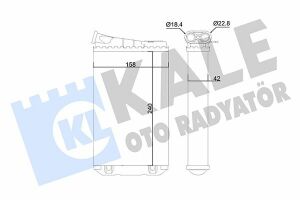 KALE OPEL Радиатор отопления Omega B