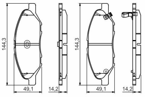 Колодки гальмівні (передні) Nissan Tiida 04-13