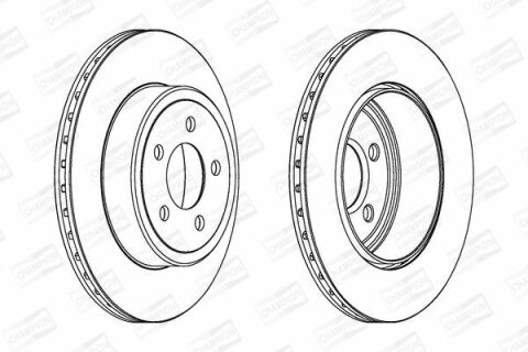 Диск тормозной задний CHRYSLER 300C