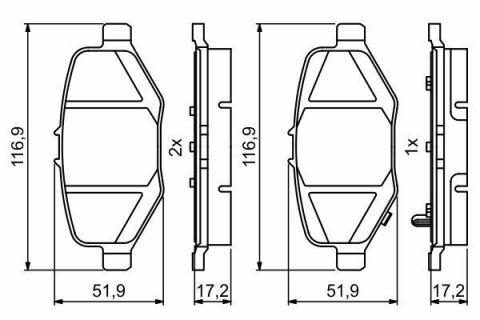 Колодки гальмівні (задні) Ford USA Explorer 10-