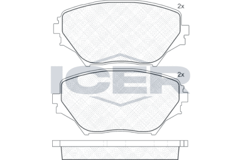 Колодки тормозные (передние) Toyota Rav 4 II 00-05