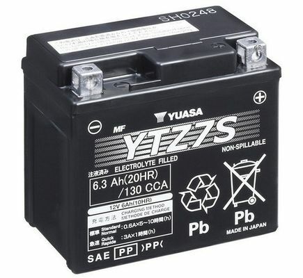 МОТО Yuasa 12V 6,3Ah High Performance MF VRLA Battery YTZ7S(GEL)