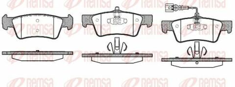 VW Тормозные колодки задн. Touareg 02-, T5 03-