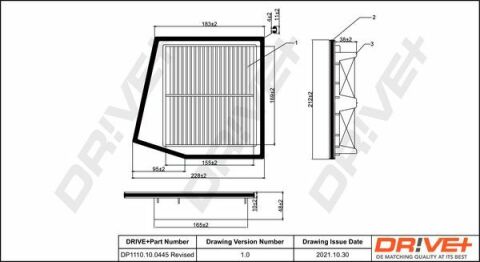 DP1110.10.0445 Drive+ Фільтр повітря