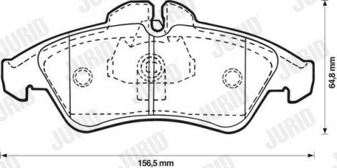 JURID DB Колодки гальмівні передн. SPRINTER 95,200 96-