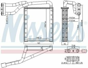 Радиатор отопления FD TRANSIT CUSTOM 250 (2013) 2.2 TDCI