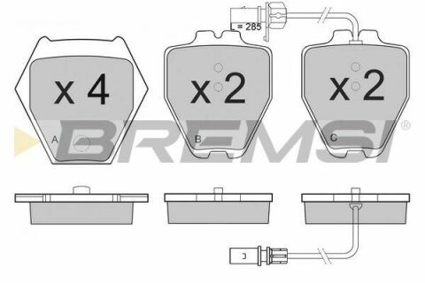 Гальмівні колодки пер. Audi A6 97-05/VW Passat 96-05 (TRW)