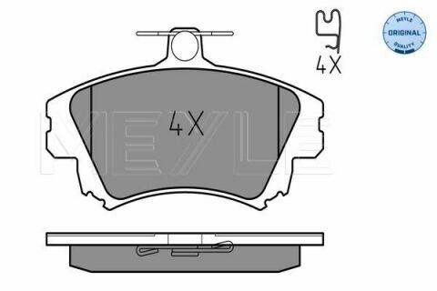 Колодки гальмівні (передні) Mitsubishi Carisma 95-06/Colt 04-13/Volvo V40/S40 95-06