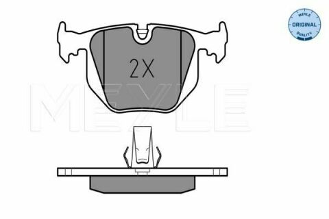 Колодки гальмівні (задні) BMW 3 (E46)/5 (E39)/7 (E38)/X3 (E83)/X5 (E53) 94-