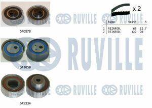 RUVILLE MITSUBISHI К-т ГРМ (2 ремені+3 ролики) Grandis 2.4