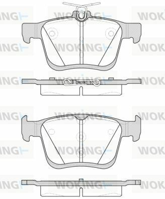 Тормозные колодки зад. VW Golf VII 13-(ATE)