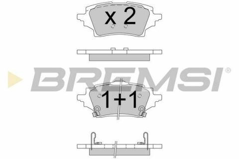 Гальмівні колодки зад. Toyota Camry 17-/Rav4 18-/Lexus RX 15-