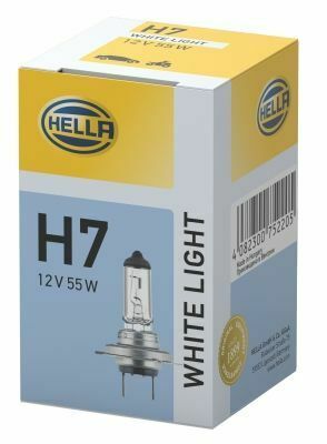 HELLA H7 12V 55W Лампа розжарювання WHITE LIGHT UP TO 300h, UP TO 4200 KELVIN