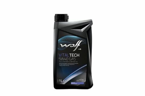 Моторное масло WOLF VITALTECH GAS 5W-40, 1 литр Моторное масло WOLF VITALTECH GAS 5W-40, 1 литр