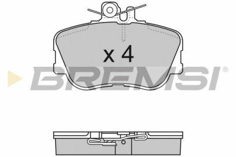 Гальмівні колодки перед. C180-280 W202 93-00 (Lucas)