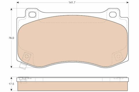 Гальмівні колодки дискові, комплект
