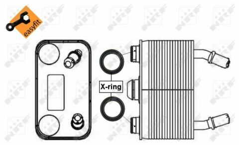 Радіатор масляний BMW X5 3.0d-4.6i 00-06 (теплообмінник)