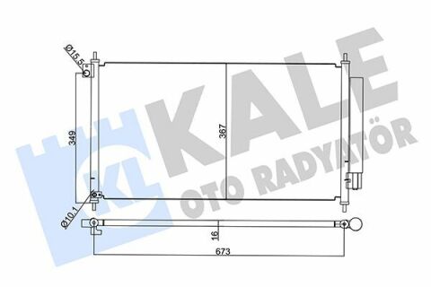 KALE HONDA Радіатор кондиціонера Civic IX 1.8 12-