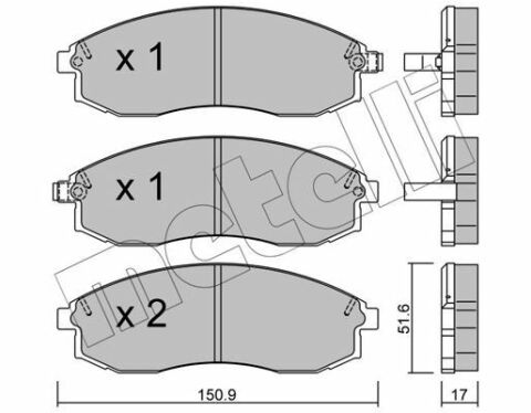 Колодки тормозные (передние) Nissan Maxima 94-00