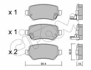 Тормозные колодки Astra/Ceed/Combo/Zafira 94-