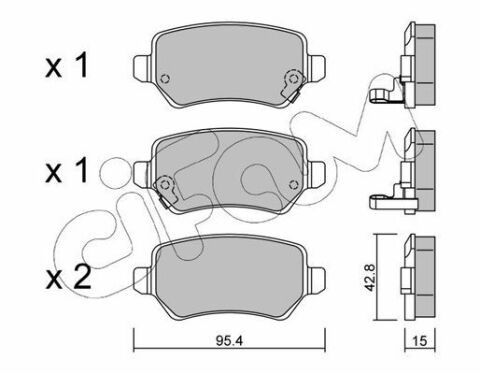 Тормозные колодки Astra/Ceed/Combo/Zafira 94-