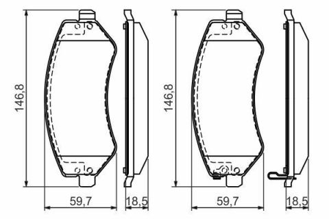 Колодки тормозные (передние) Chrysler Voyager/Jeep Cherokee/Dodge Caravan 00-08