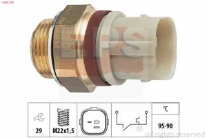 EPS VW Датчик включення вентилятора Audi A3,Skoda Octavia,Golf III,IV,Passat,Polo