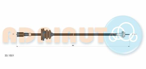 Трос спидометра Kadett D,Ascona C 1,3 OPEL