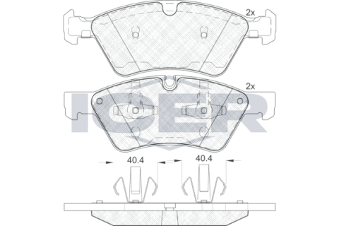 Колодки тормозные (передние) MB E-class (W211)/M-class (W164)/R-class (W251) 03-14/G-class (W463) 04