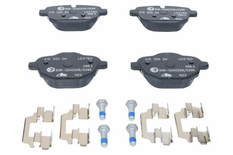 Колодки тормозные (задние) BMW 5 (F10-F11/G30-31)/X3 (F25/G01)/ X5 (G05) 10- (Lucas/TRW) ATE Ceramic