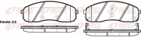 гальмівна колод. передн. KIA Carnival 01-