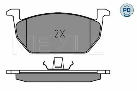 Колодки гальмівні (передні) Audi A3/VW Golf VII 12- (з датчиком) (Ate)