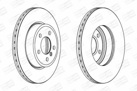 CHAMPION BMW Диск тормозной передн. X3 E83 03- (325*25)