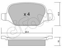 Гальмівні задні колодки FIAT Linea, ALFA 147/156