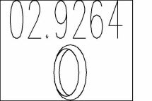 Монтажне кільце вихлопної системи (D (внутр.) - 46,2 мм; D (наружн.) - 59 мм; Висота - 13,5 мм)
