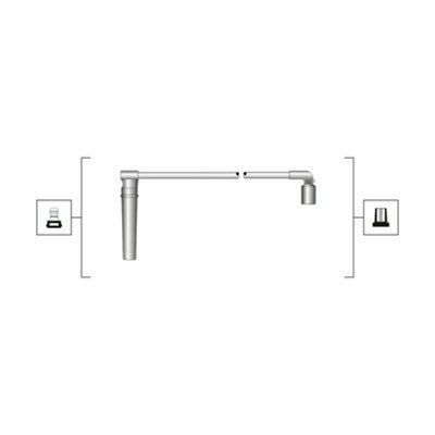 Проводи запалювання Daewoo Lanos 1.6 16V 97- (к-кт) (високовольтні) (MSQ0076)