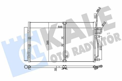 KALE OPEL Радиатор кондиционера Antara,Chevrolet Captiva