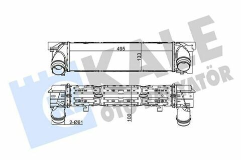 KALE BMW Интеркулер 1 F20,2,3 F30,4 Gran Coupe 2.0d/35i