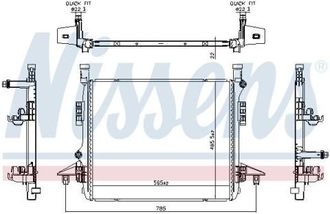 Радіатор системи охолодження q4 e-tron, cupra born, skoda enyaq iv, vw id.3, id.4, id.5, id.7